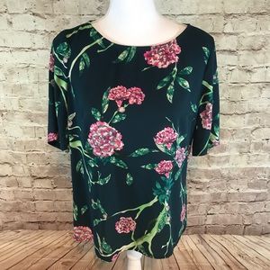 Anthropologie Hd In Paris Floral Blouse Top